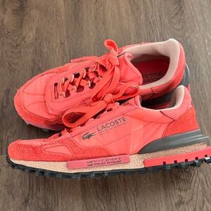 Lacoste Vibrant Coral Sneakers